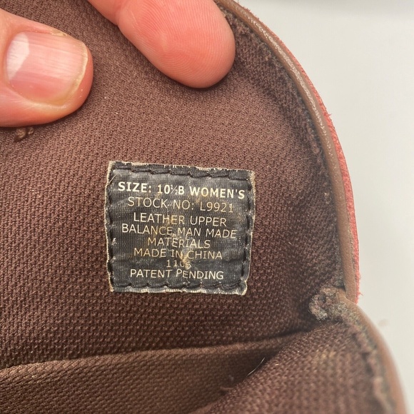 Justin Gypsy Red Cowboy Boots Women Size 10 1/2 B - Round Toe  - L9921 - Picture 15 of 16